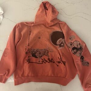 Cactus Jack X Takashi Murakami by Travis Scott Orange Hoodie
